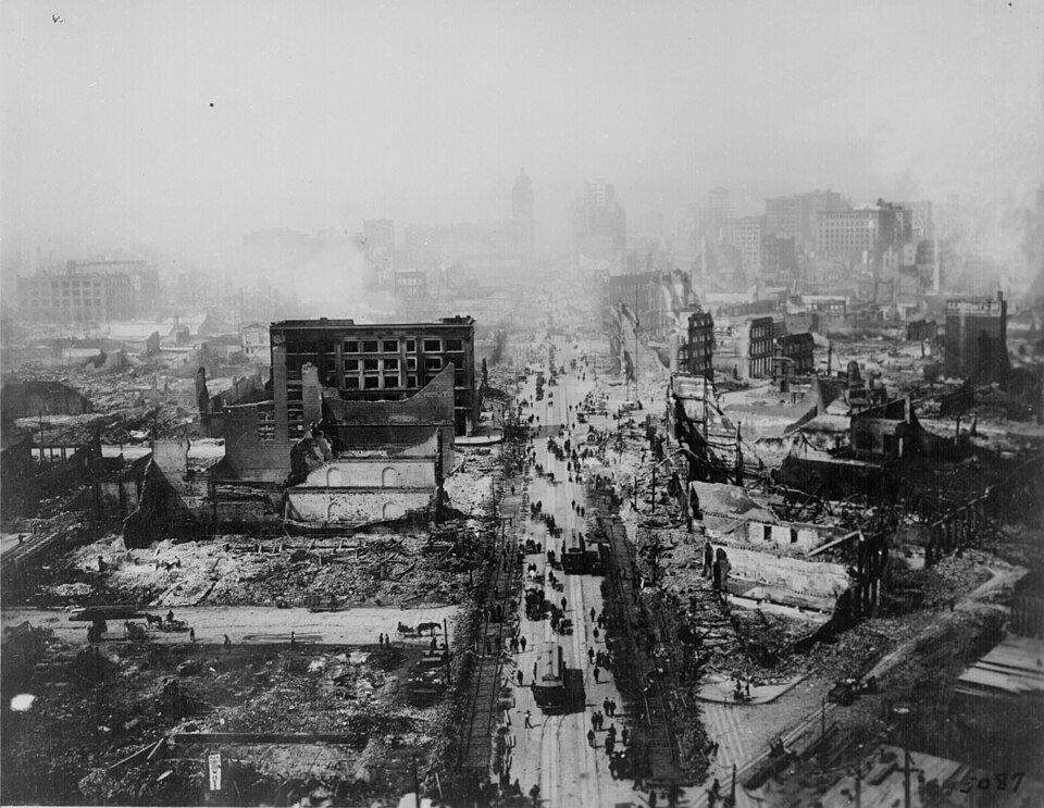 San Francisco, California earthquake, sometime in 1906
