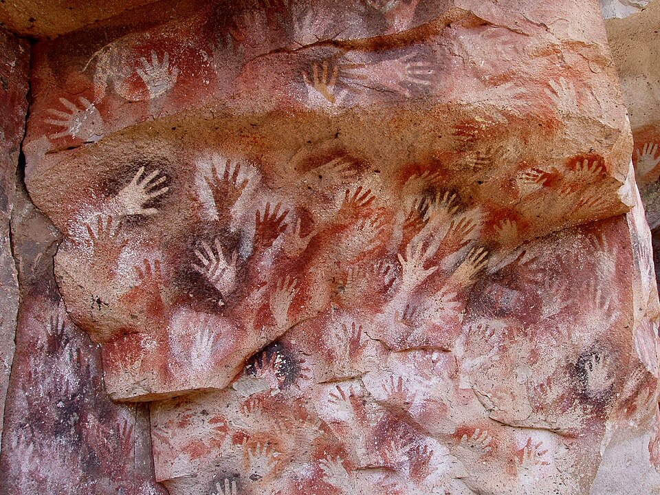 This cave painting was done during prehistoric times