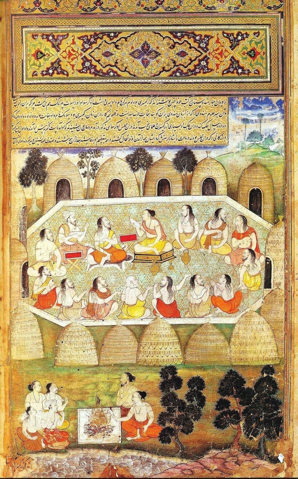 Sauti recites the slokas of the Mahabharata.