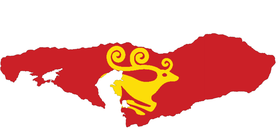 Scythians Flag of Map Period of Ateas.