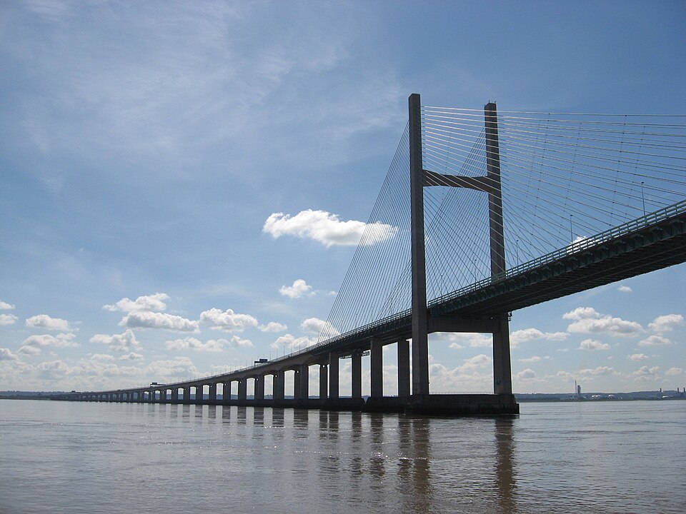 The Second Severn Crossing bridge. The M4 motorway goes along it.