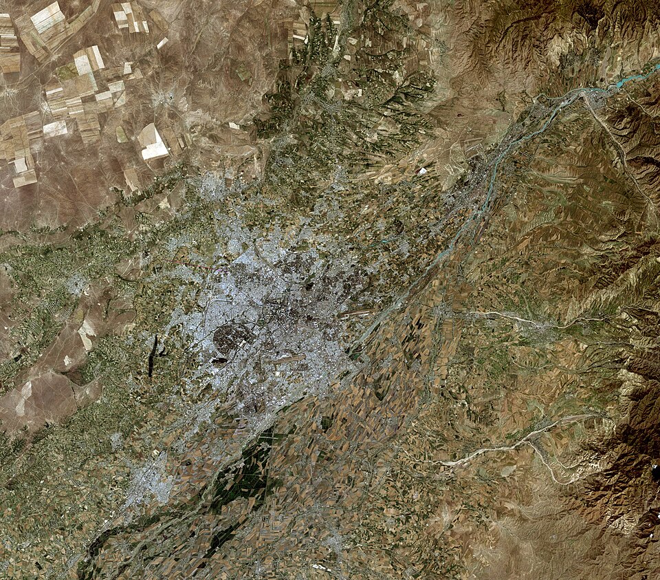 Tashkent viewed from space.