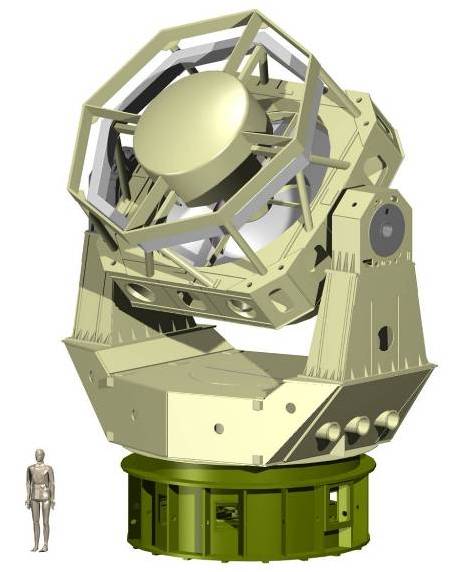 A large, modern telescope