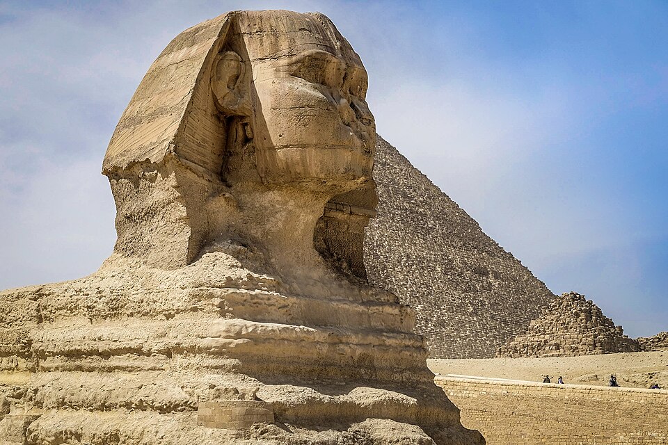 The Great Sphinx of Giza is a famous archaeological structure