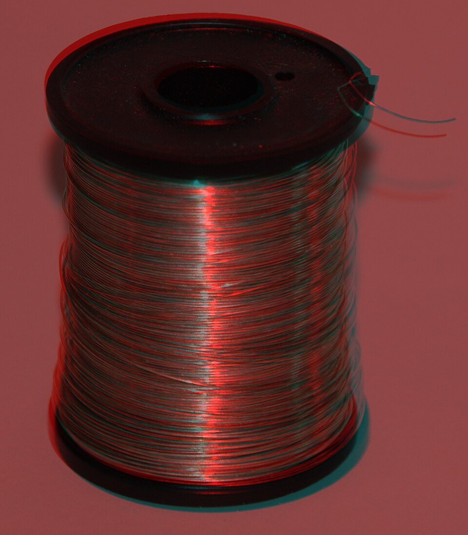 A tinned copper wire.