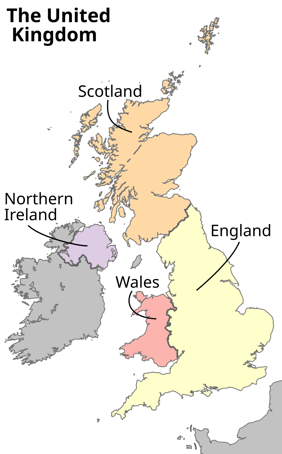 The countries of the United Kingdom
