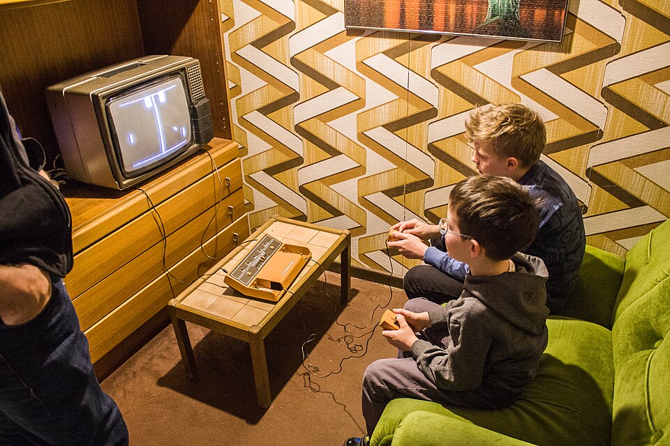 First-generation Pong console at the Computerspielemuseum Berlin