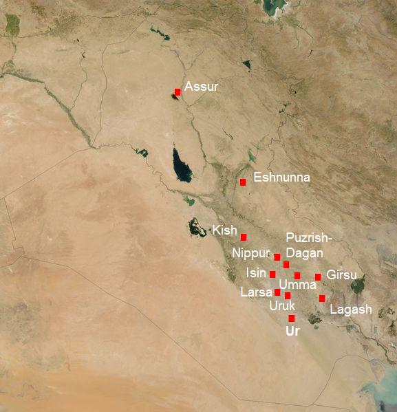 Sumerian cities