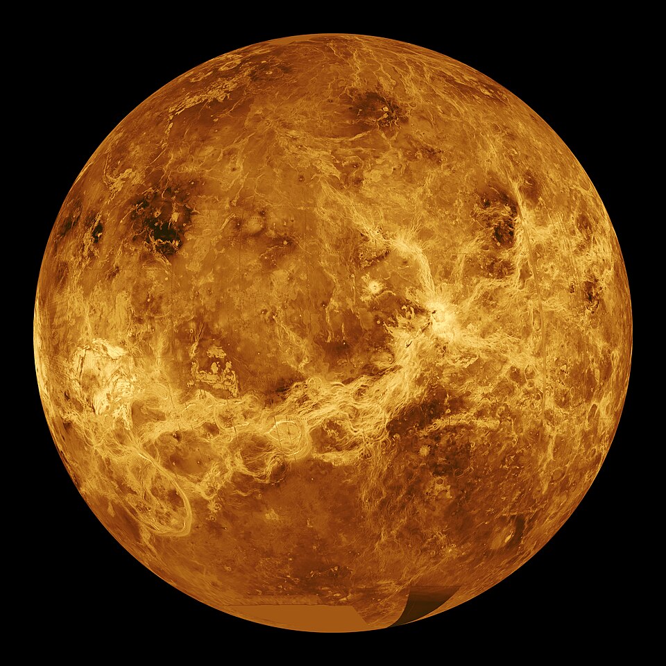 Radar view of the surface of Venus (Magellan spacecraft)
