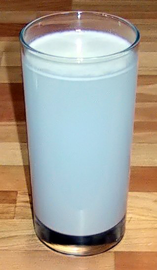 Not milk, but flour suspended in water