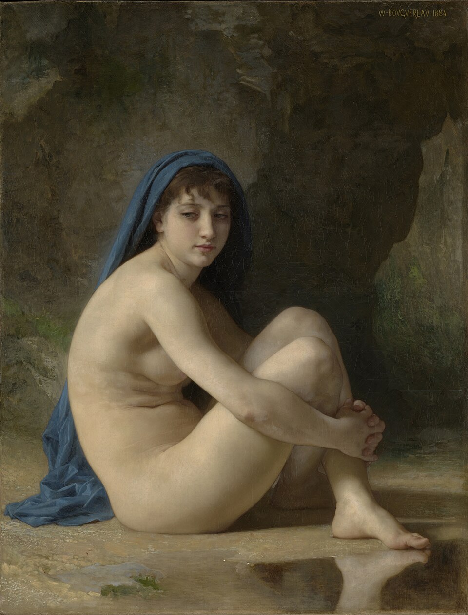 William Adolphe Bouquereau, Seated Nude, 1880