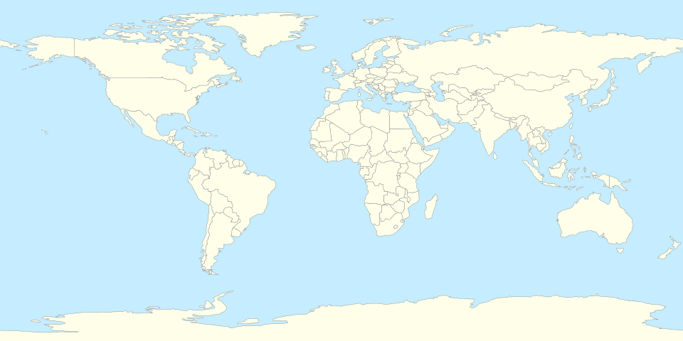 World map with the current political division of countries.