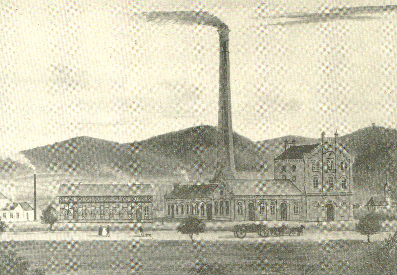 New factories, built during industrialisation. This is a drawing made around 1860