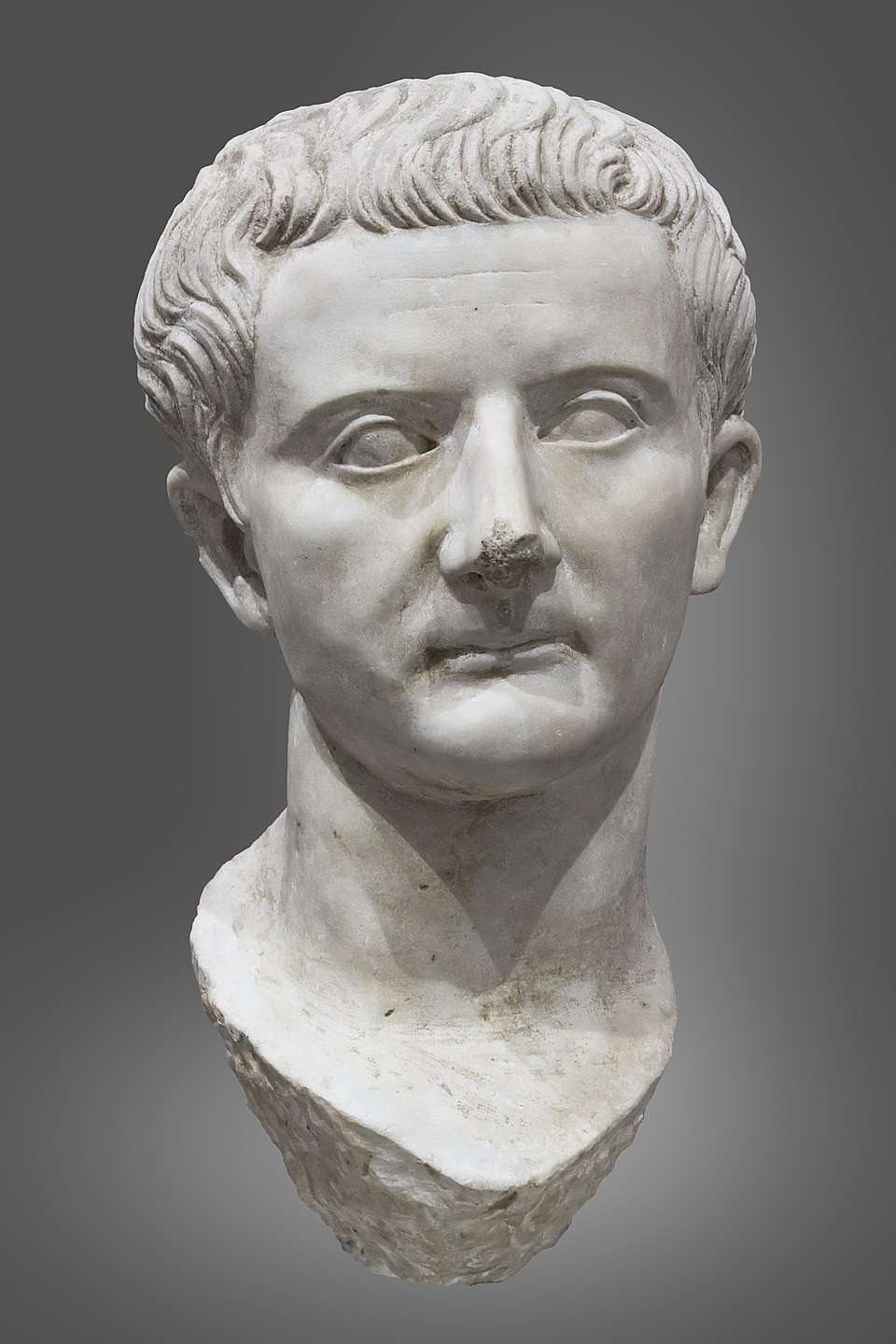 A bust of Tiberius.